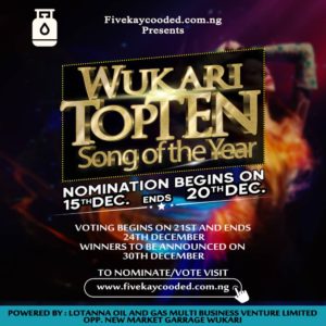 Wukari Top Ten Song of the Year