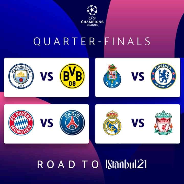 Champions League Quarter Final Draw