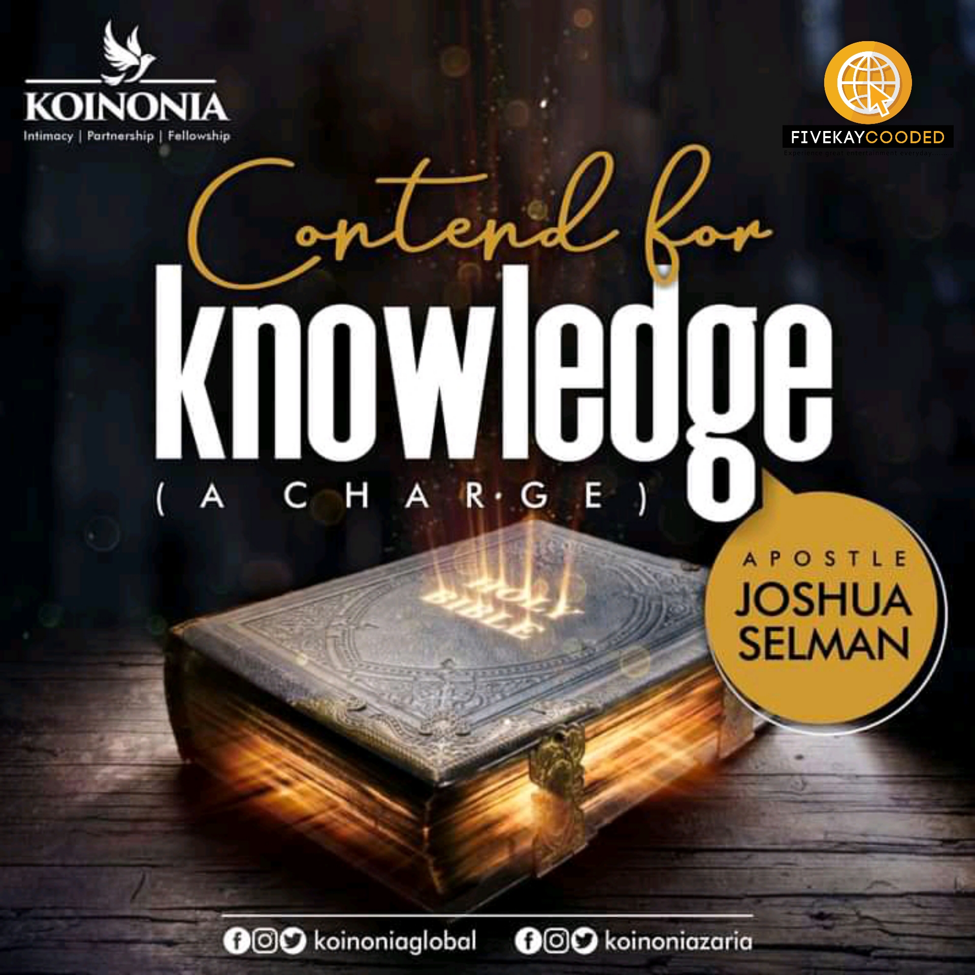 Apostle Joshua Selman - Contend for Knowledge (A charge) | Sermon Download